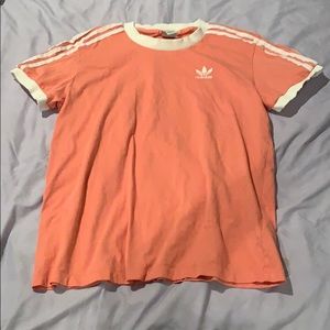 Salmon adidas tee
